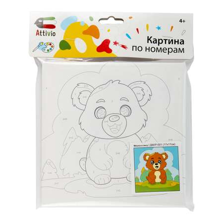 Картина по номерам Attivio Мишка