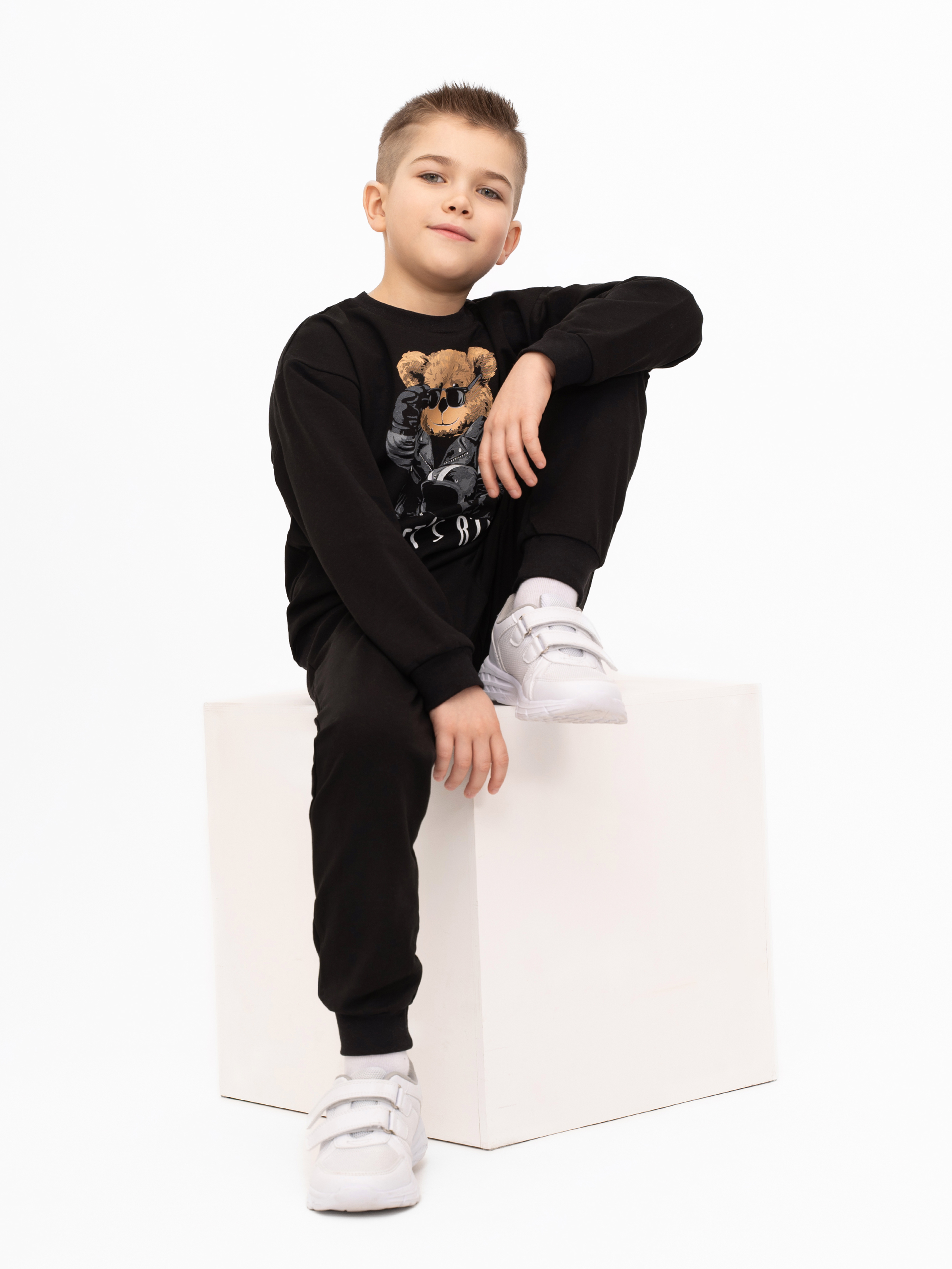 Костюм Утенок 7045г черный тедди байкер - фото 43