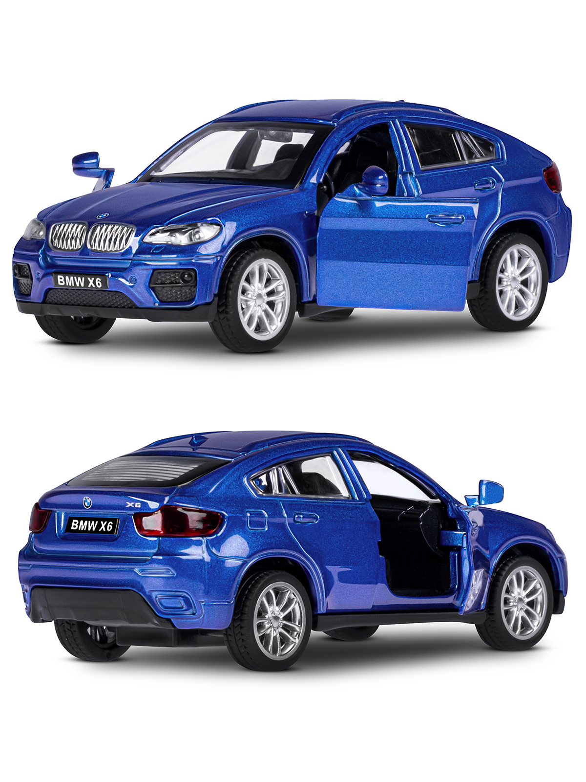 Внедорожник АВТОпанорама BMW X6 1:43 JB1251253 - фото 7