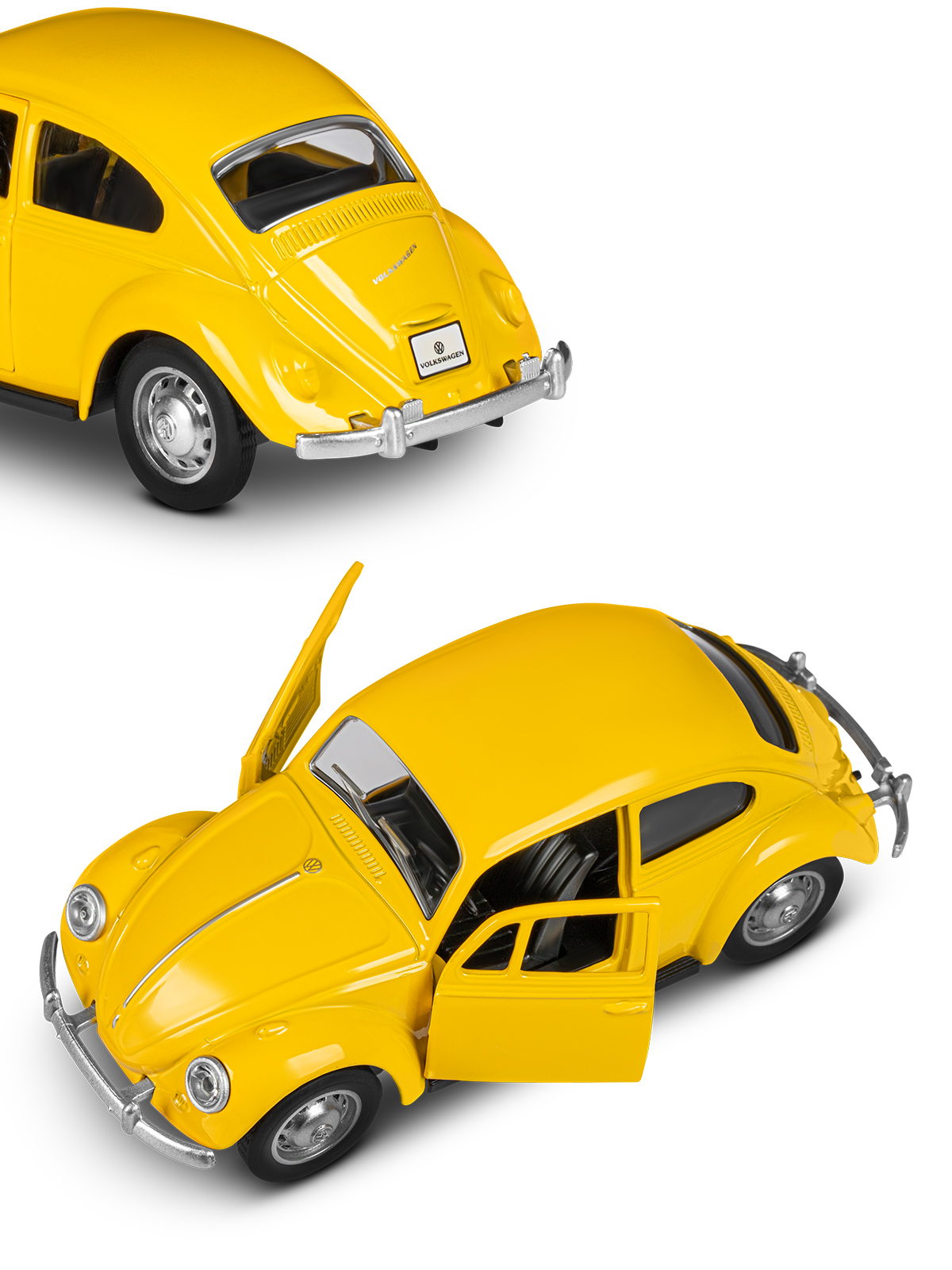 Автомобиль АВТОпанорама Volkswagen Classical Beetle 1967 1:36 JB1251636 - фото 11