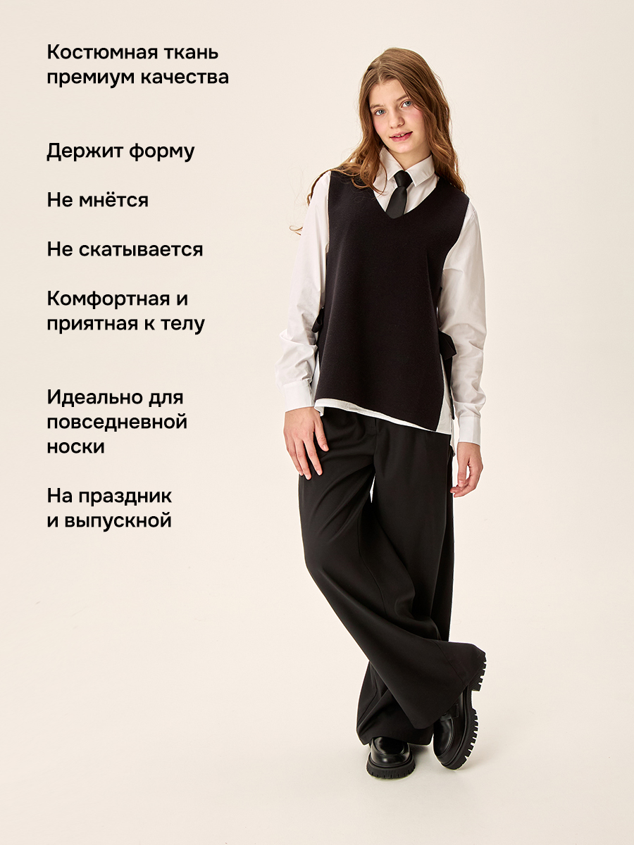 Брюки NIKASTYLE 2ш72426 черный - фото 5