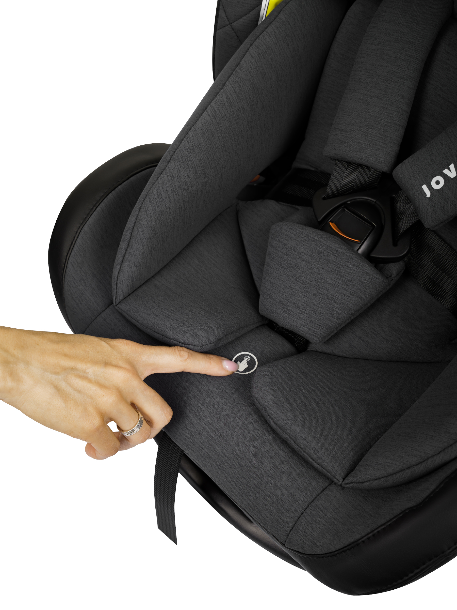 Автокресло Indigo Jovola Fuller сер.-черная кожа Isofix 0+/1/2/3 (0-36 кг) серый - фото 29