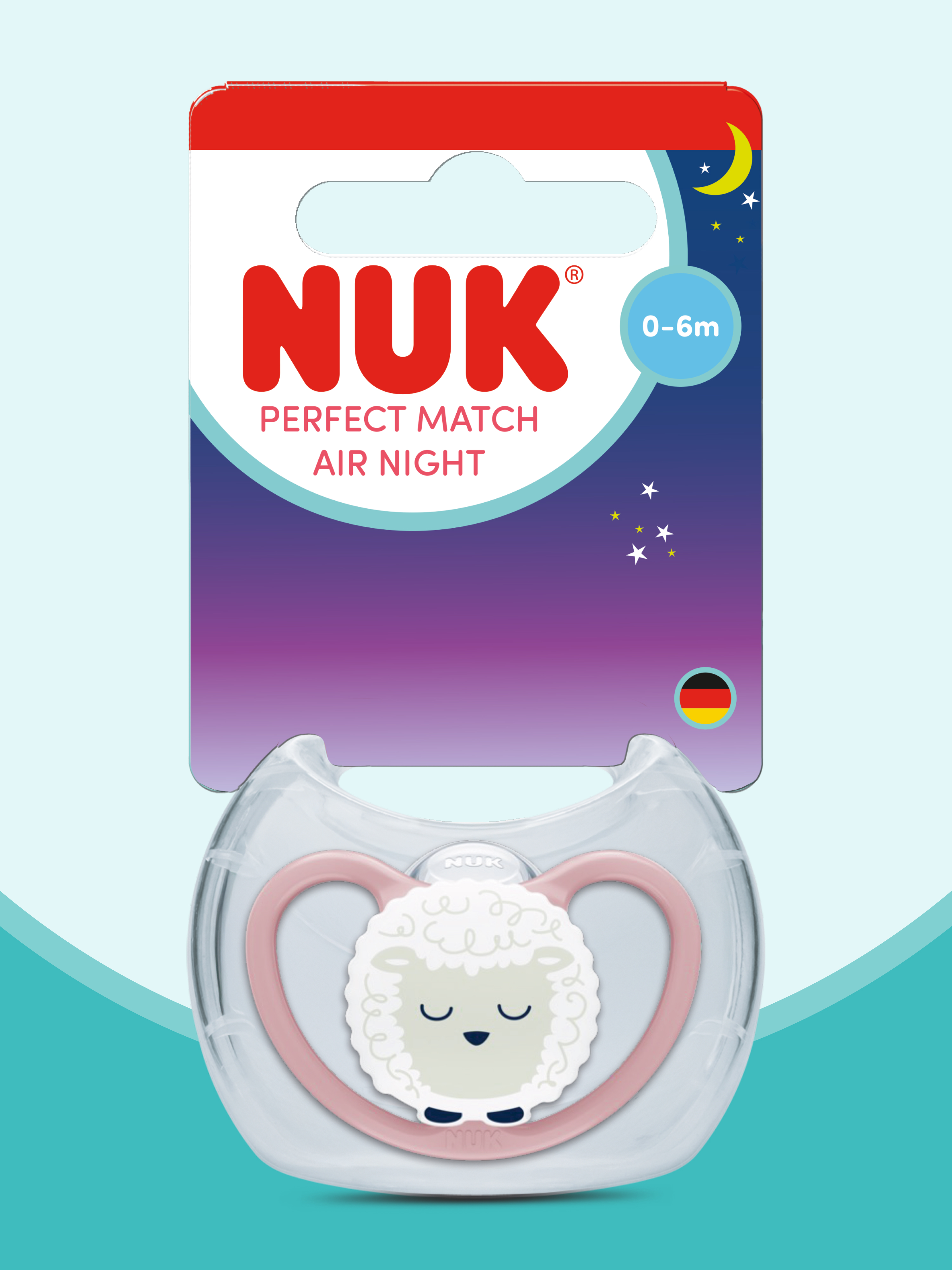 Пустышка Nuk силикон ортодонтическая от 0 мес. 1 шт. - фото 1