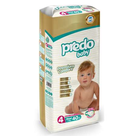 Подгузники Predo 4 (7-18 кг) 40 шт.