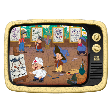 Пазл Eco Wood Art Приключения Незнайки 40x29 см деревянный