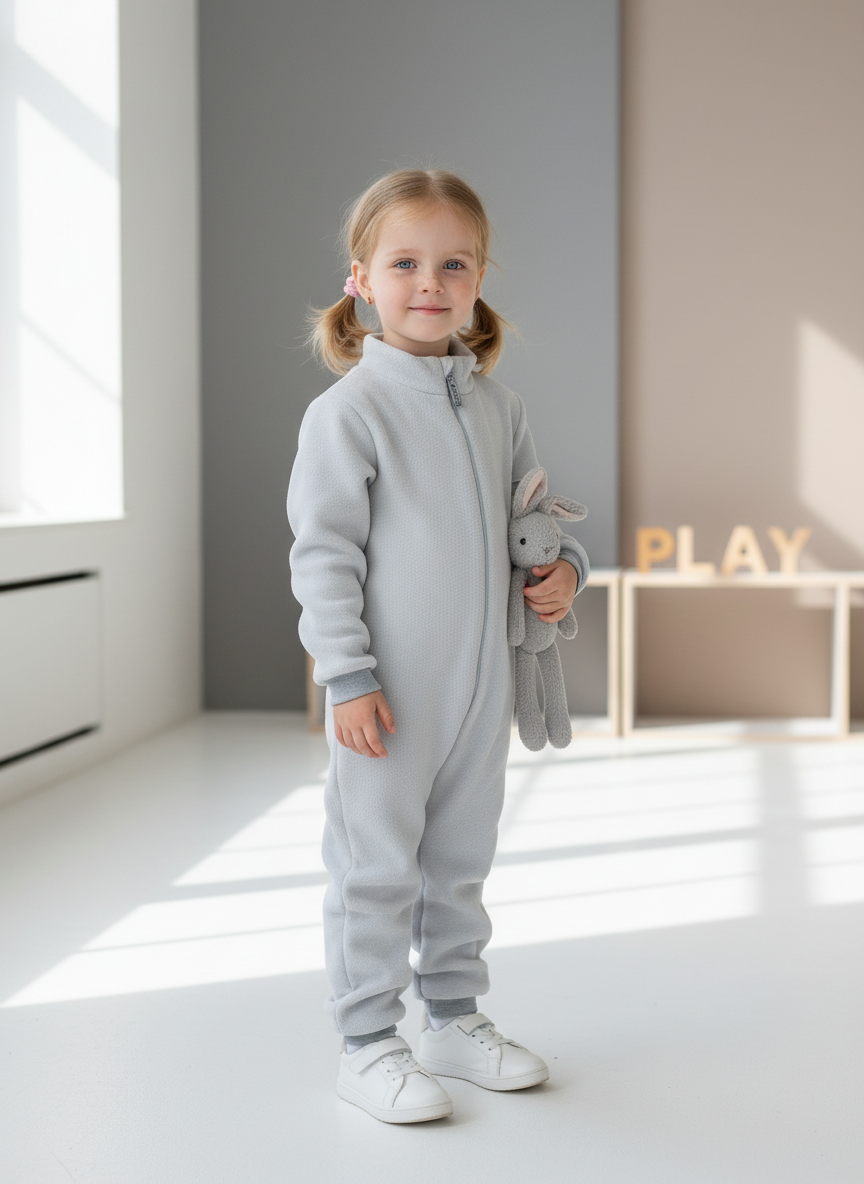 Комбинезон Утенок 279г(ш) св.серый - фото 1