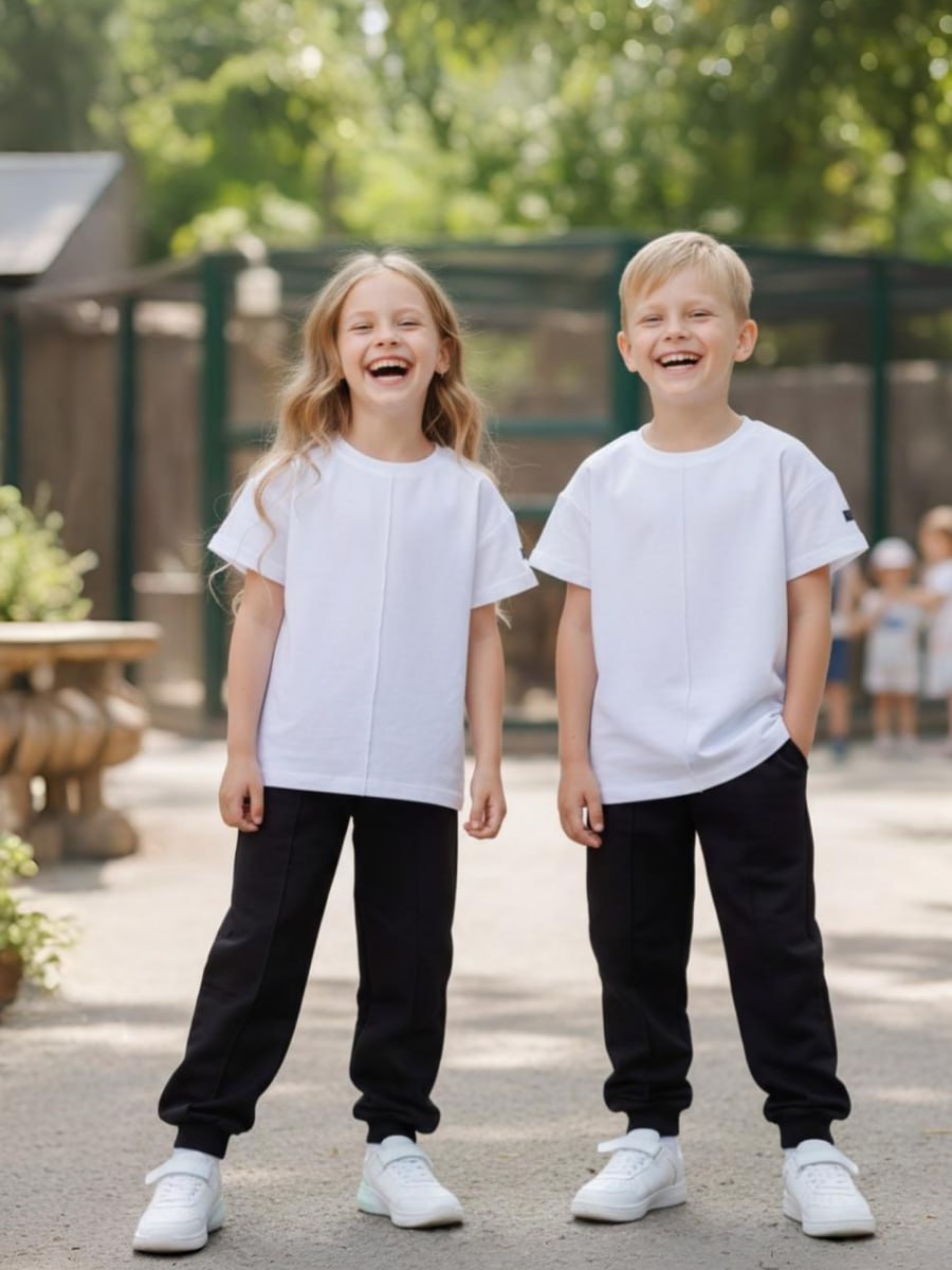 Спортивный костюм VEDDI 2080/6041фп-2024-белый/чёрный - фото 7