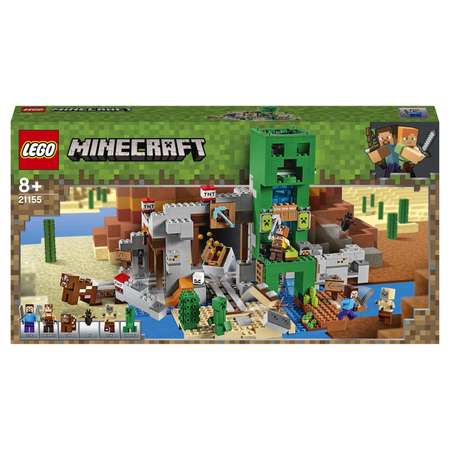 Конструктор LEGO Minecraft Шахта крипера блочный