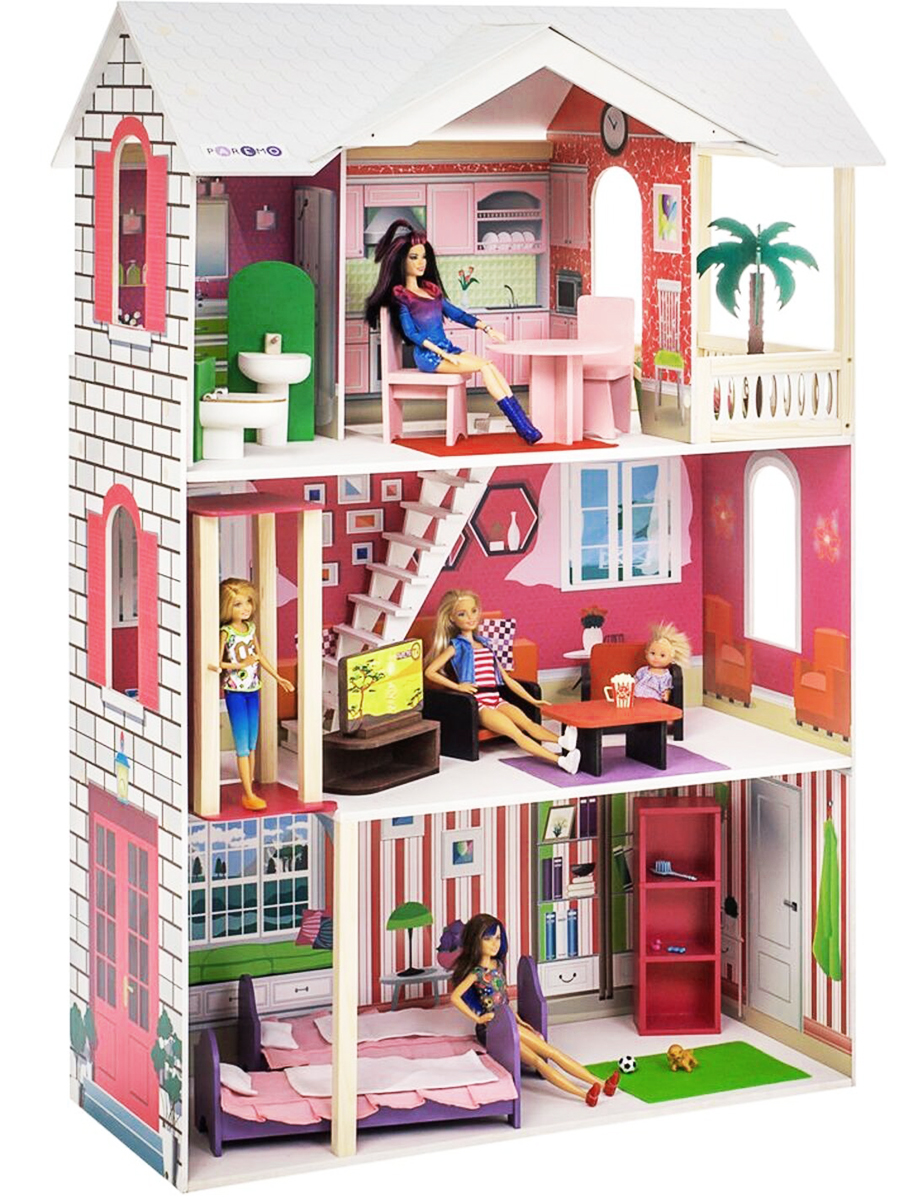 Домик для кукол PAREMO 121 см с мебелью PD318-15 - фото 11