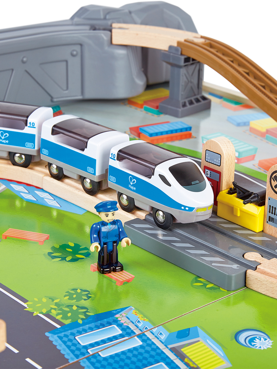 Набор железнодорожный Hape 91 см E3766_HP - фото 9