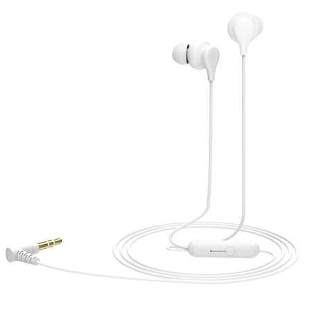 Наушники Perfeo внутриканальные c микрофоном KNOB белые