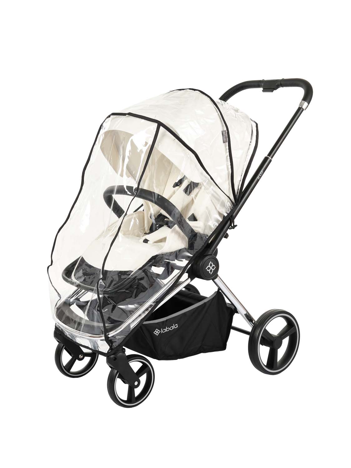 Коляска 2в1 Labala Raiz white - фото 23