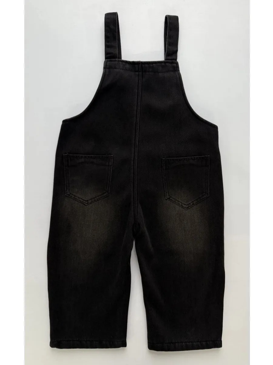 Полукомбинезон iUkoworld Полукомбинезон джинсовый детский на флисе - фото 5