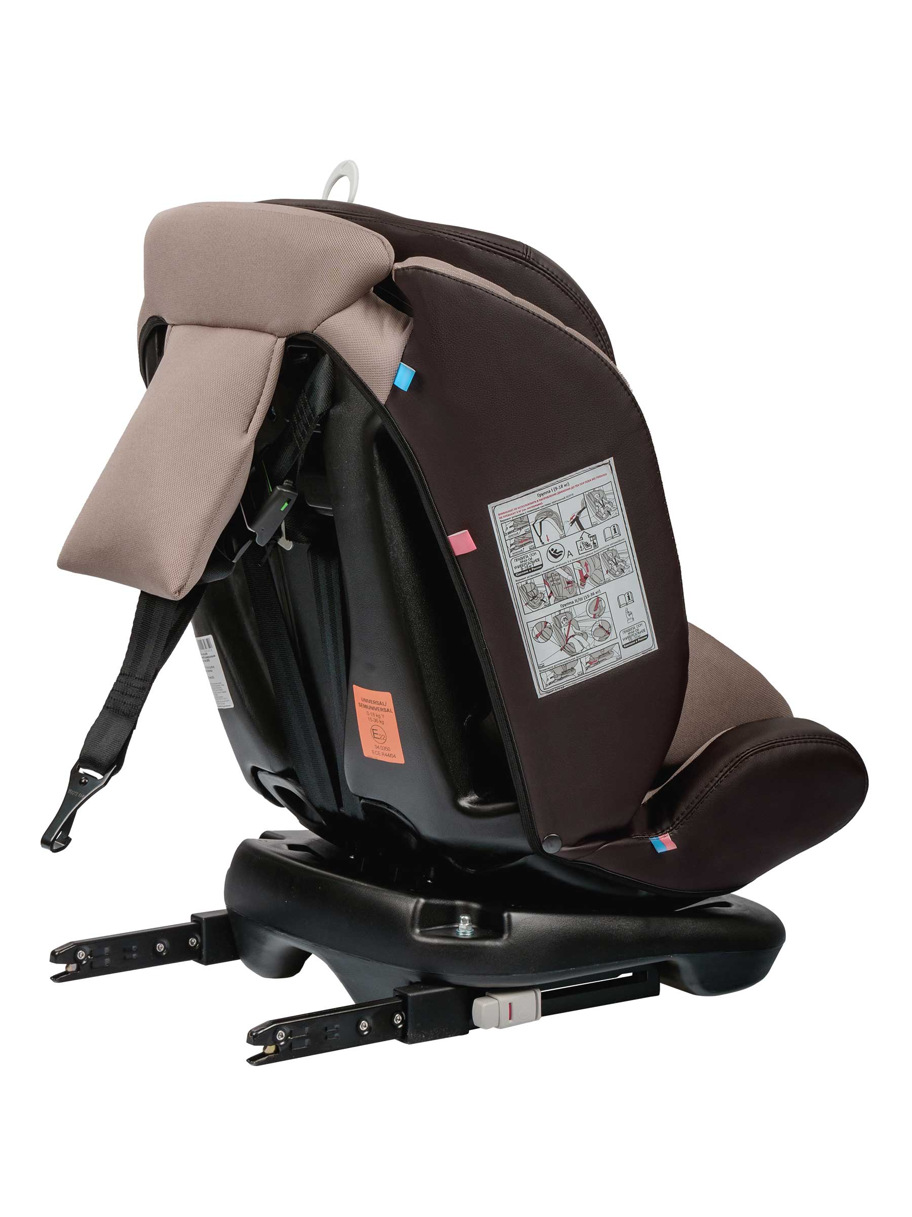 Автокресло Indigo Fuller Isofix 0+/1/2/3 (0-36 кг) бежевый - фото 17