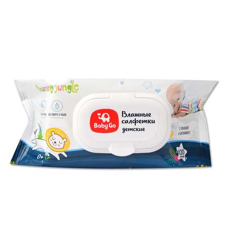 Влажные салфетки BabyGo 120 шт.