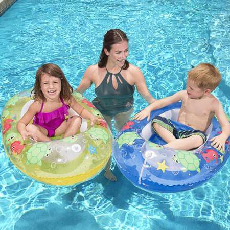 Лодочка для малышей Bestway FLOATIN FRIENDS 102х69см