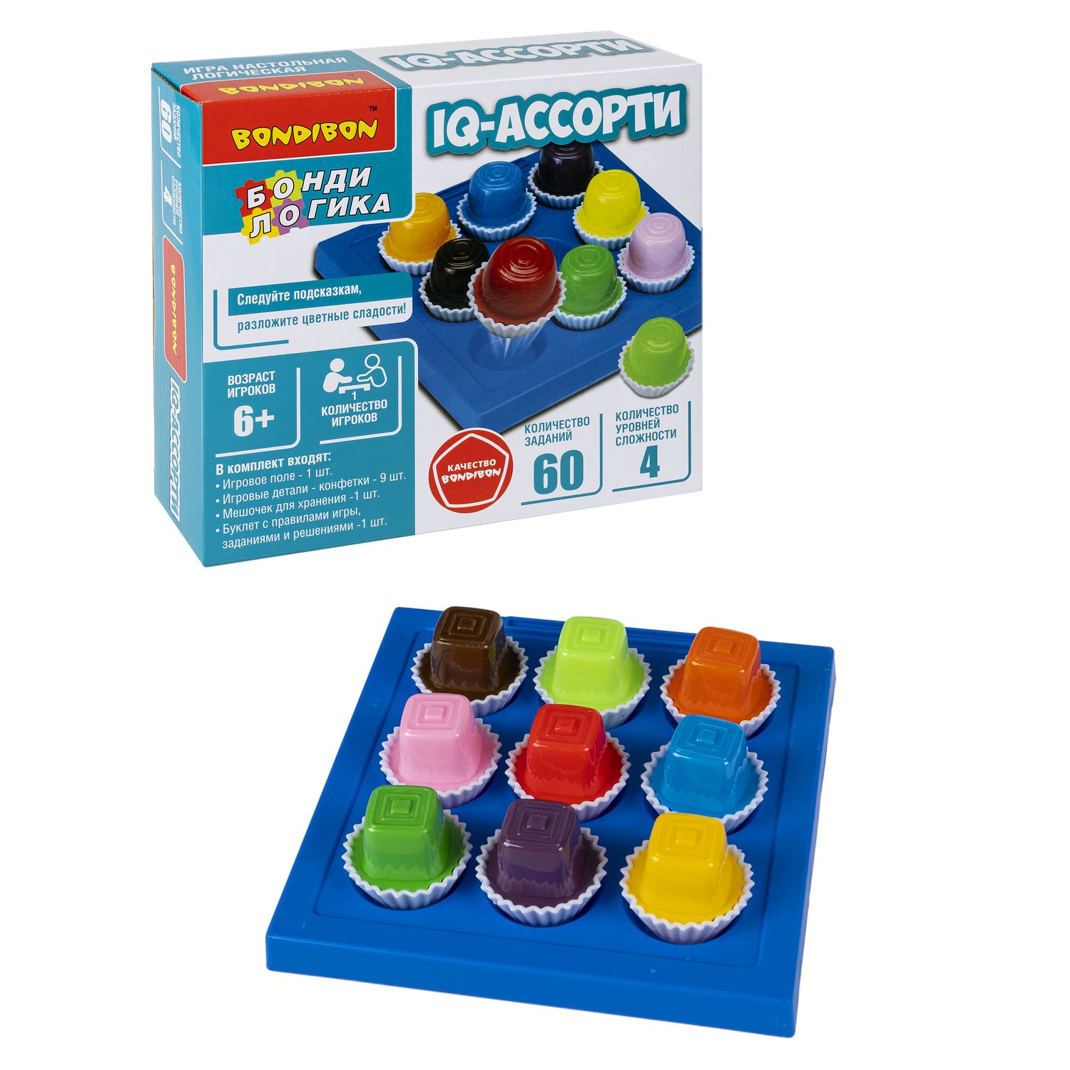 Настольная игра Bondibon логическая IQ-АССОРТИ - фото 3