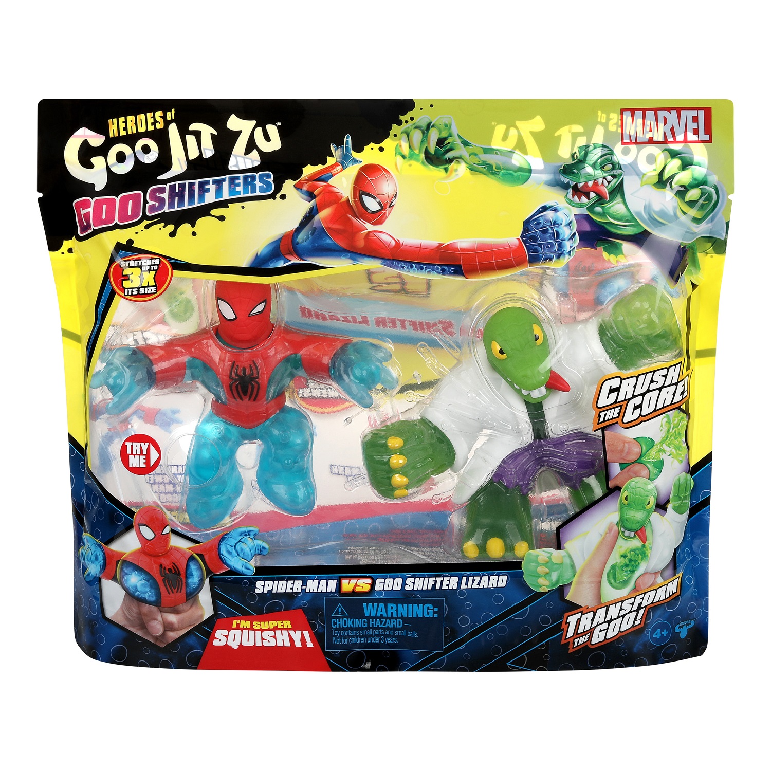 Игровой набор GooJitZu Человек Паук и Ящер Гу Шифтерс - фото 1