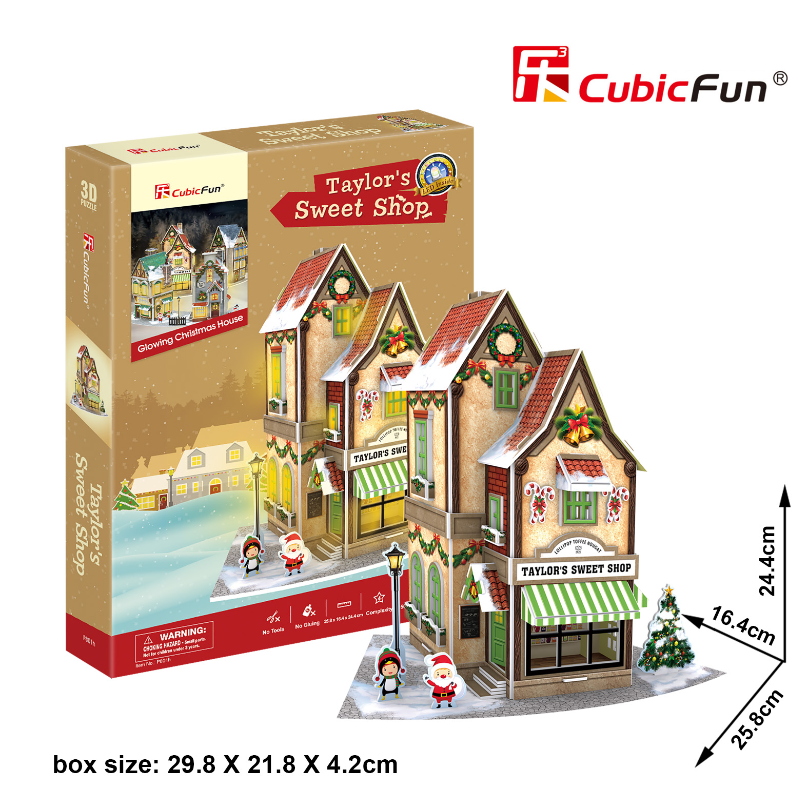 Пазл CubicFun Новогодний магазин сладостей 3D - фото 1