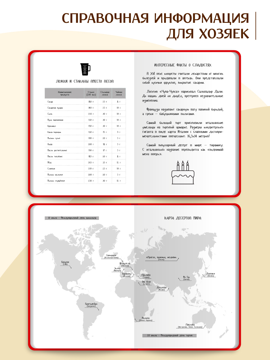 Блокнот Проф-Пресс для записи рецептов тортиков 80 лист. - фото 3