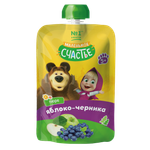 Пюре Маленькое счастье Яблоко-черника с 5 мес 85 г