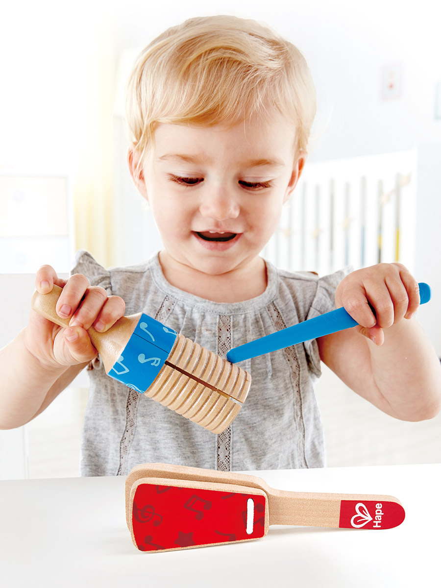 Игрушка музыкальная Hape Трещотка Дуо аксессуар - фото 1