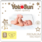 Подгузники YokoSun Premium S (3-6 кг) 72 шт.