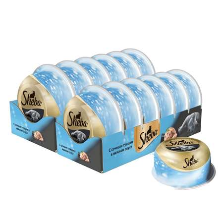 Корм влажный для кошек Sheba Classic 80г сочный тунец в нежном соусе пауч