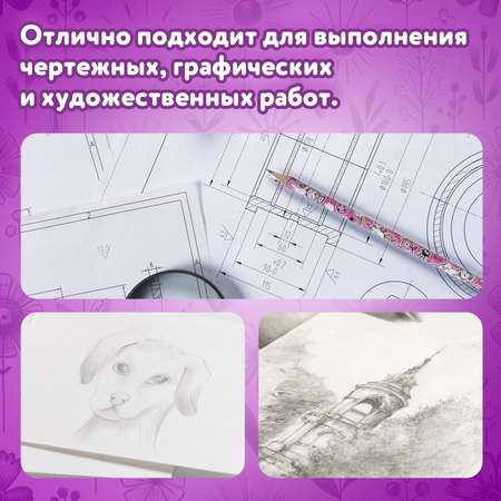 Карандаши чернографитные Юнландия 1 шт.