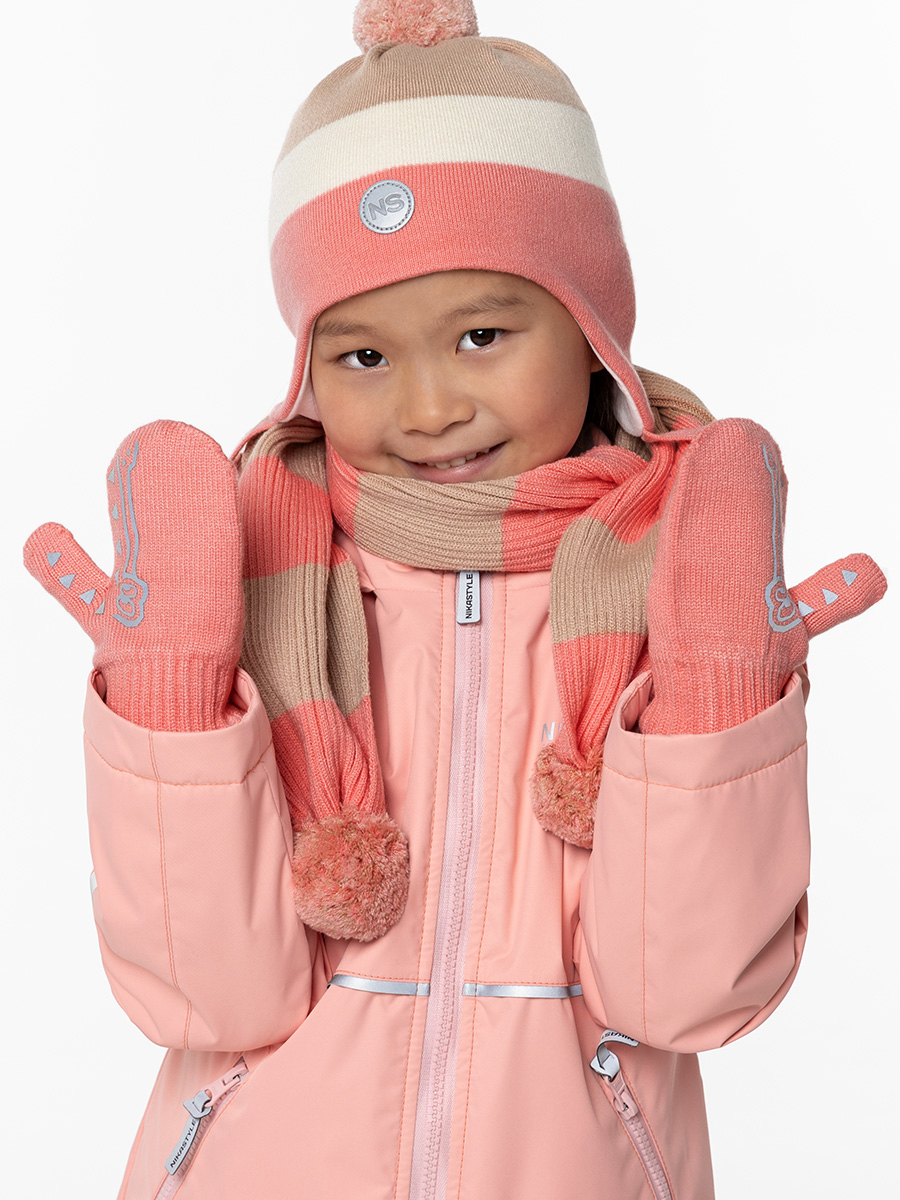 Варежки NIKASTYLE 14м11824 персик - фото 2