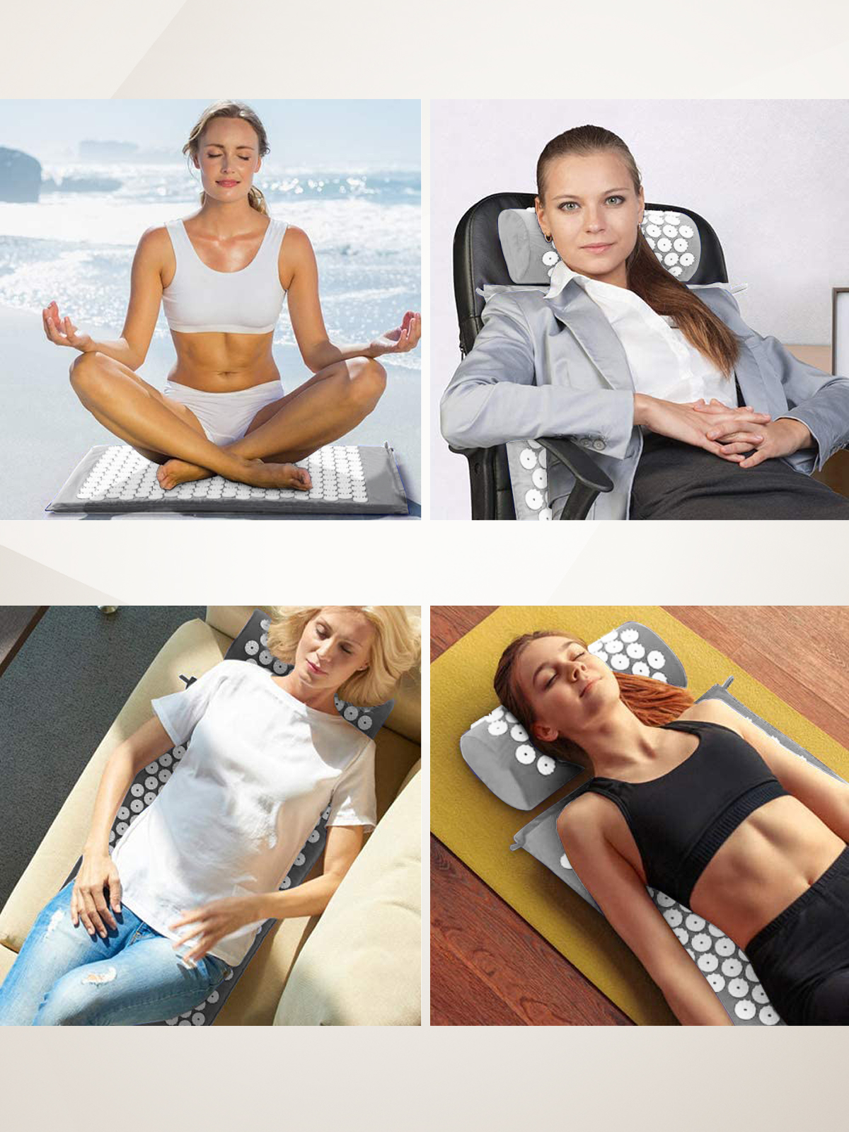 Коврик Perfetto Sport массажный акупунктурный с валиком PS-835 - фото 7