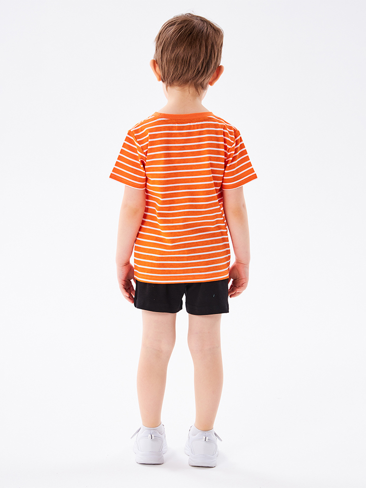 Футболка 2 шт ME WE KB122-J702-403_Лайм/Оранжевый - фото 4