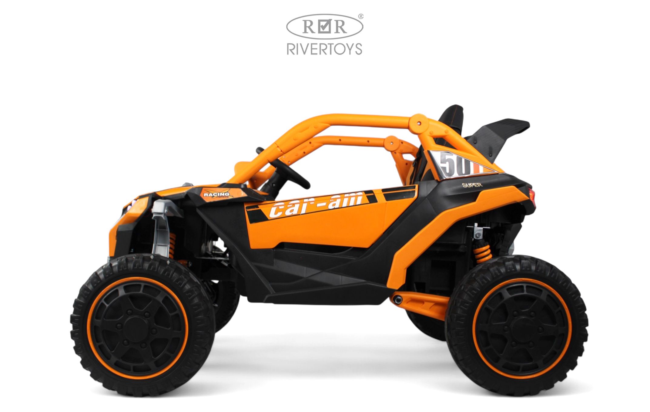Электромобиль RIVERTOYS Z707ZZ-ORANGE С пультом ДУ - фото 20