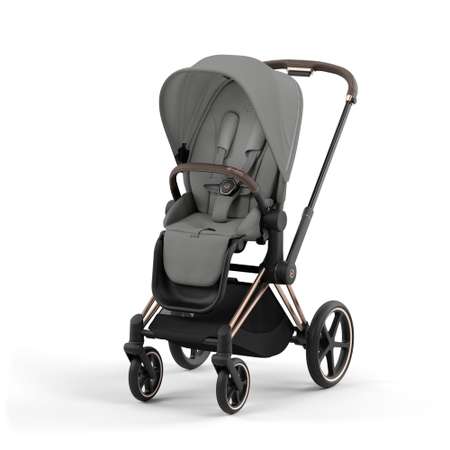 Коляска 2в1 Cybex Priam IV Rosegold серый