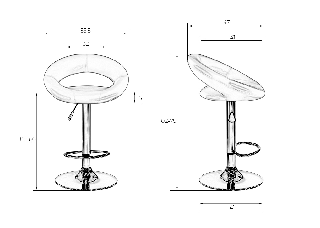 Стул DOBRIN MIRA 2 шт. - фото 8