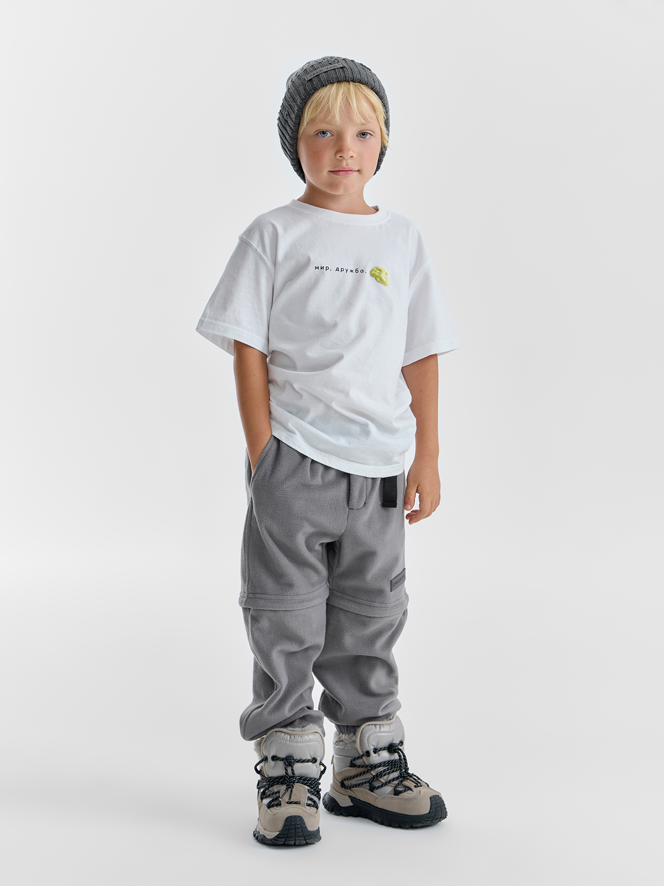Брюки Happy Baby 89098_grey/ - фото 3