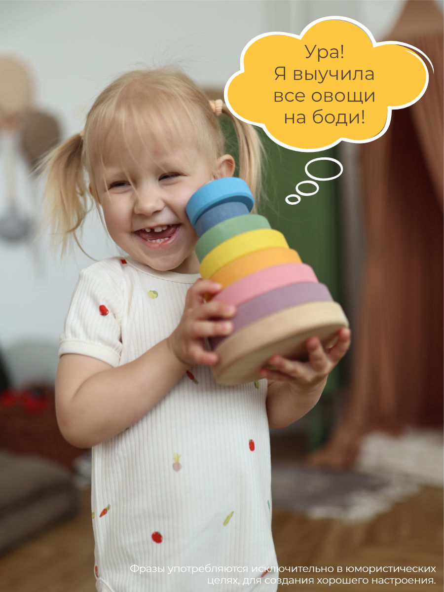 Боди 3 шт ШВЕЙНЫЕ ИСТОРИИ бодиовощи_кор - фото 13