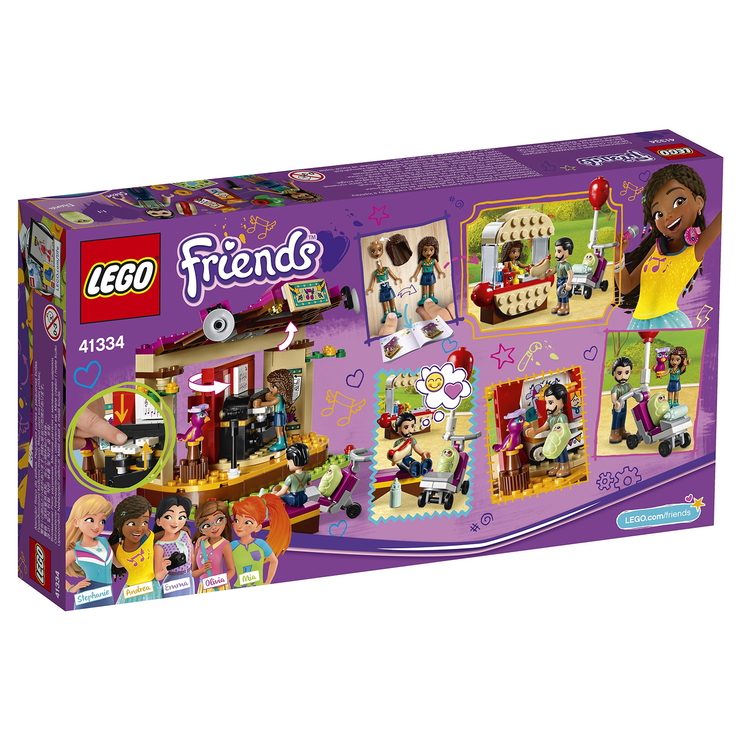 Конструктор LEGO Friends Сцена Андреа в парке - фото 3