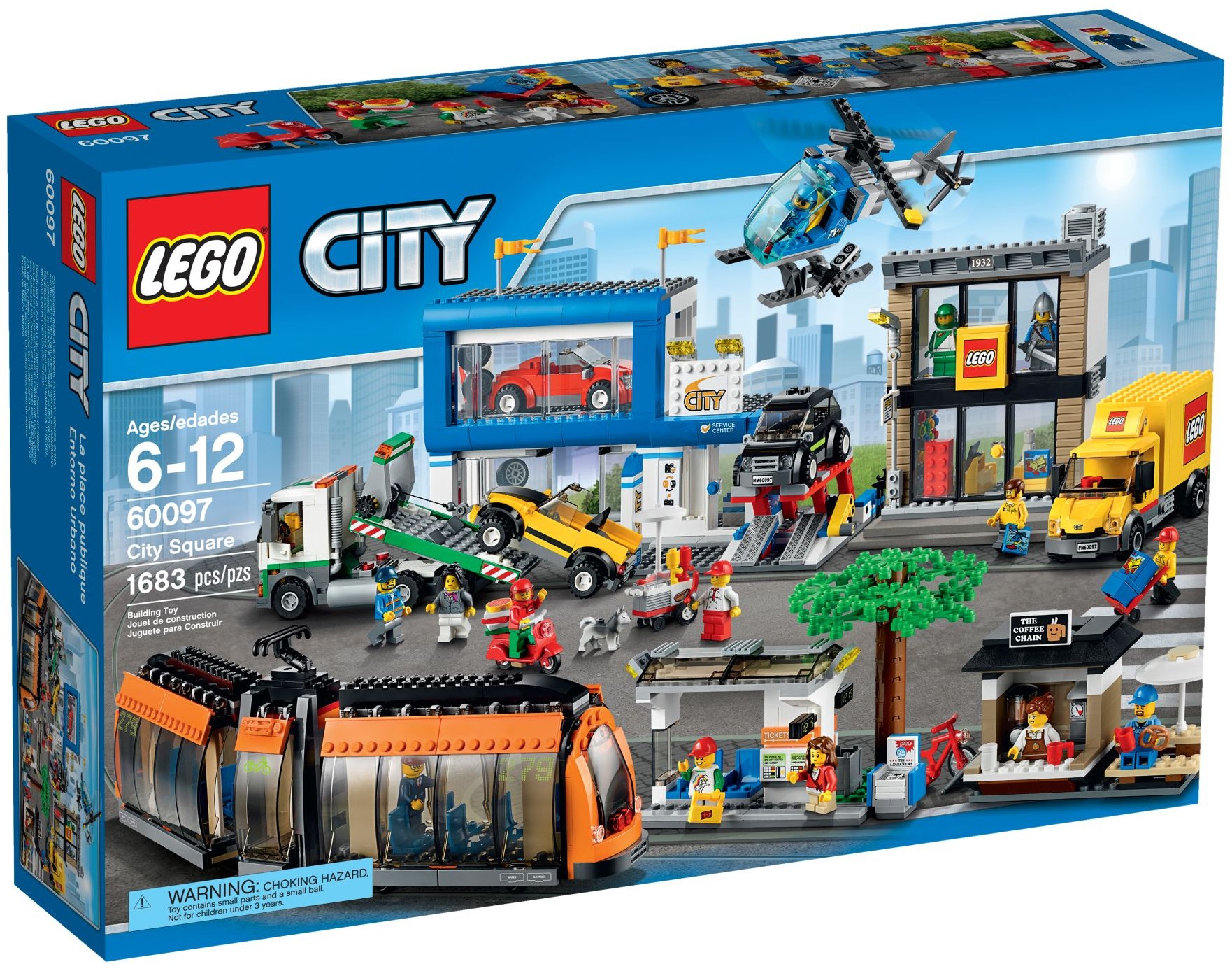 Конструктор LEGO City 60097 1683 дет. - фото 1