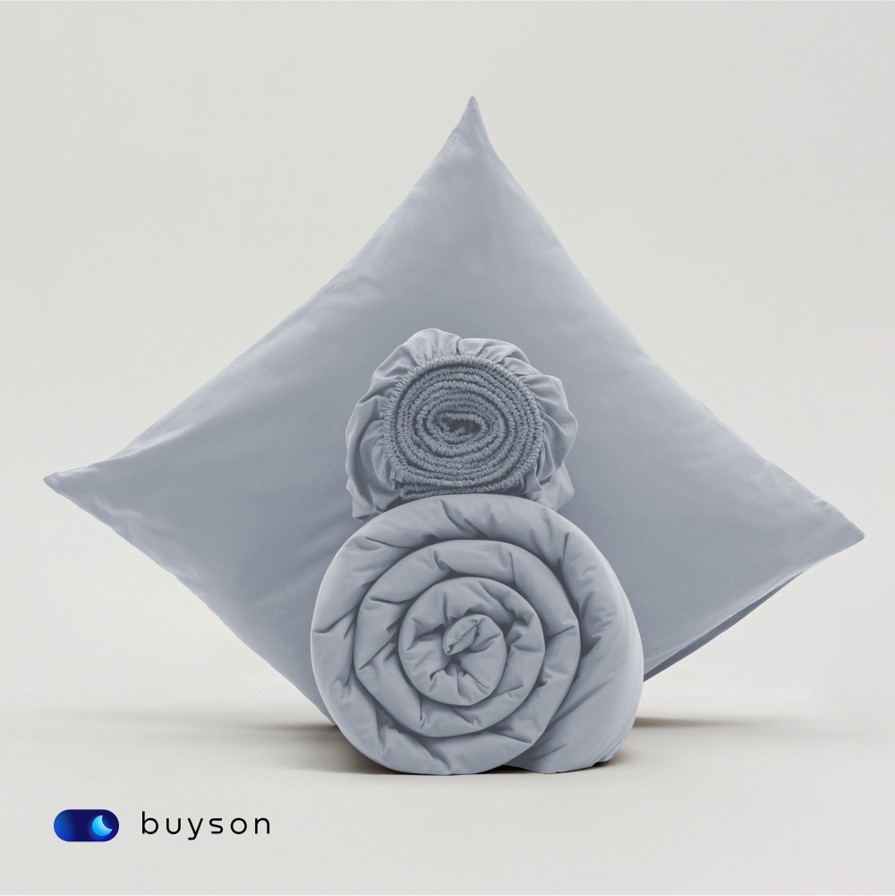 Пододьяльник buyson BuyDream 200х200 см, хлопок (поплин) деним - фото 8