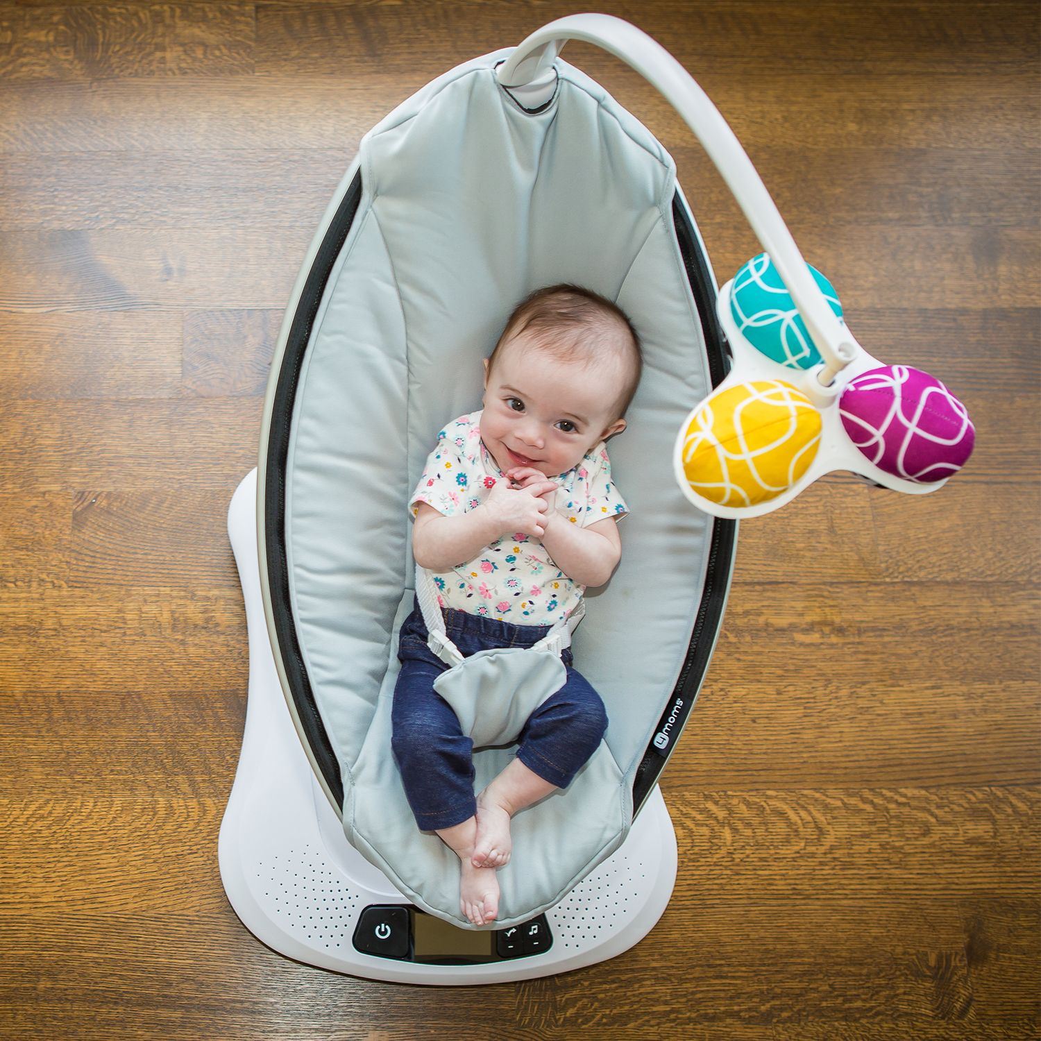 Кресло-качалка 4Moms MamaRoo 4.0 Серебристая - фото 14
