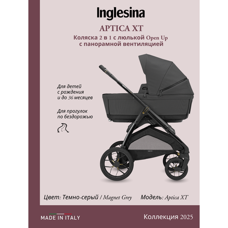 Коляска 2в1 Inglesina серый