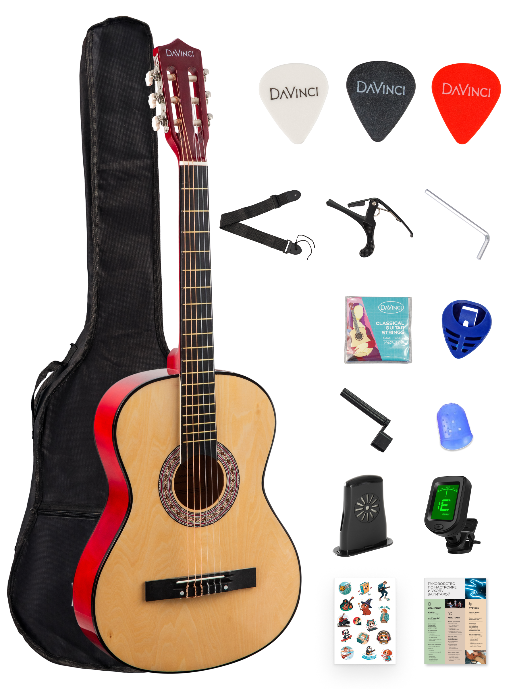Игрушка музыкальная DaVinci DC-50A 14 NA PACK гитара - фото 10