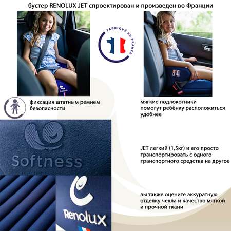 Автокресло Renolux Jet ocean 3 (22-36 кг)