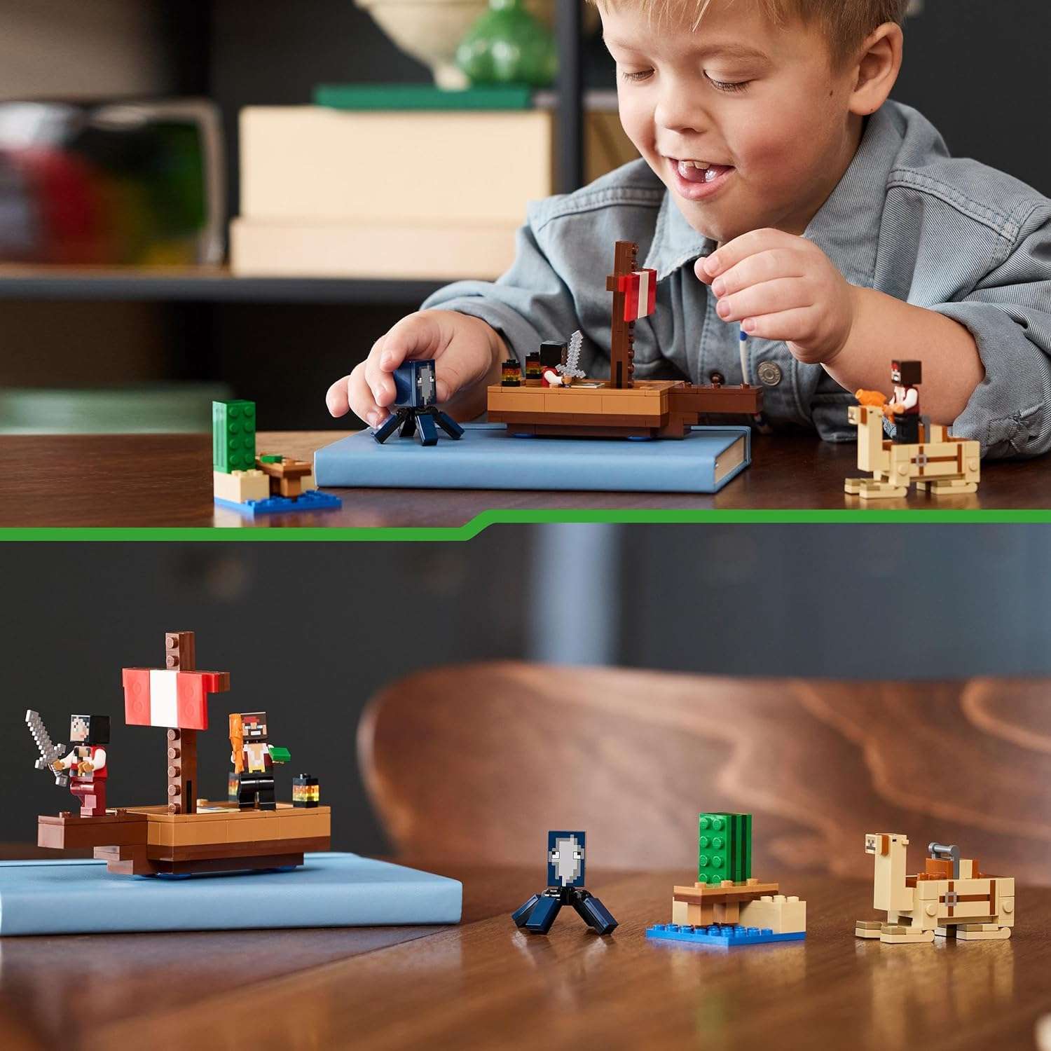 Конструктор LEGO Minecraft На пиратском корабле 166 дет. - фото 9