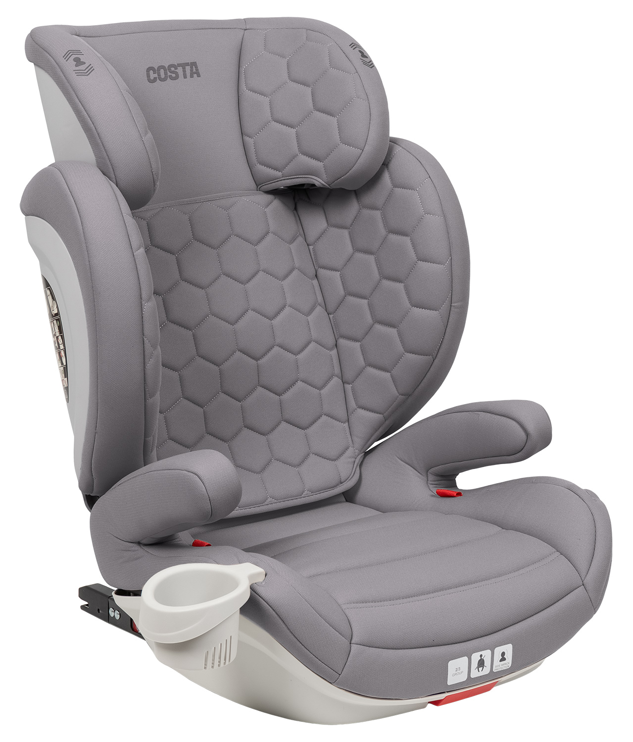 Автокресло Costa YB802A Isofix 2/3 (15-36 кг) серый - фото 5