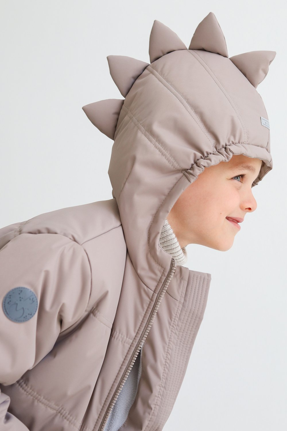 Куртка MINIDINO В-К-012/ДКуртка детская демисезонная Дино NEW галька - фото 4