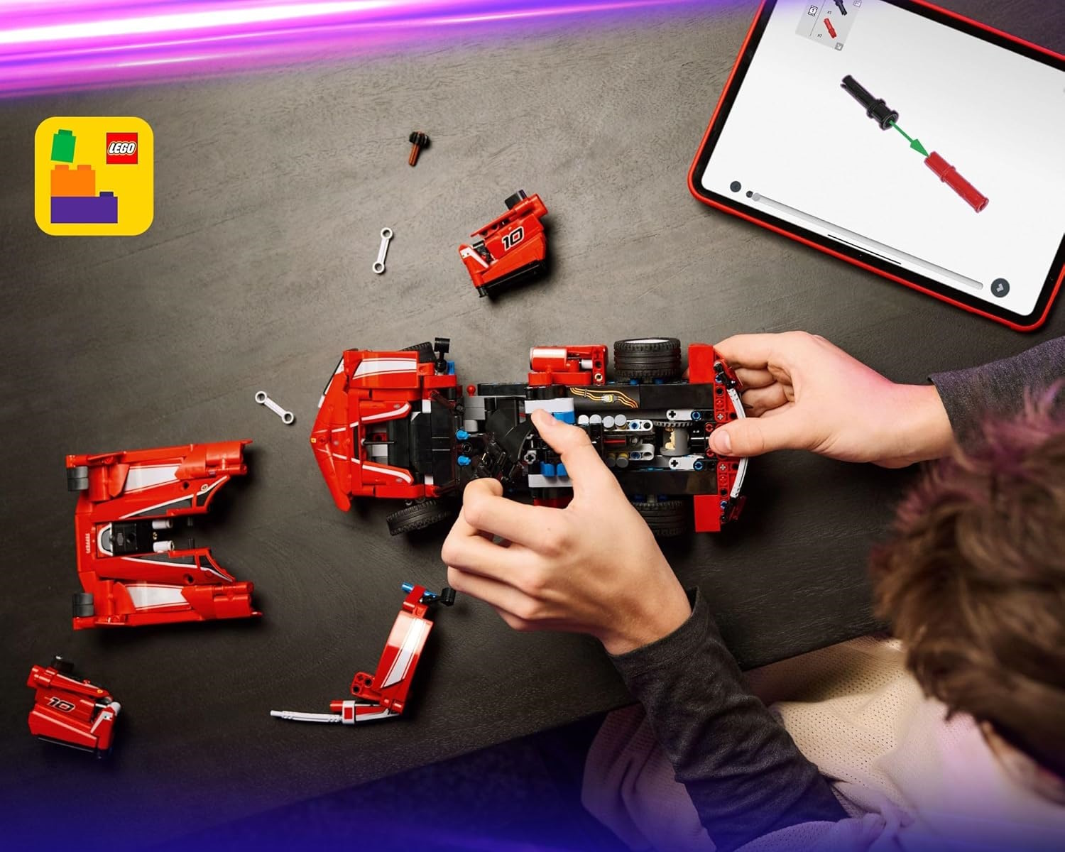 Конструктор LEGO Technic Ferrari FXX K 897 дет. - фото 6
