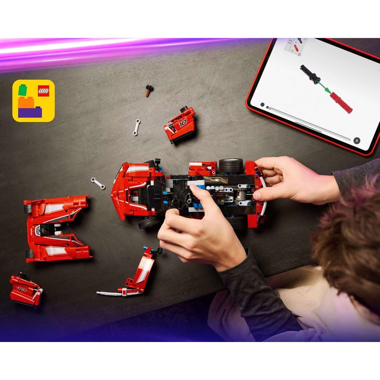 Конструктор LEGO Technic Ferrari FXX K 897 дет. - фото 6