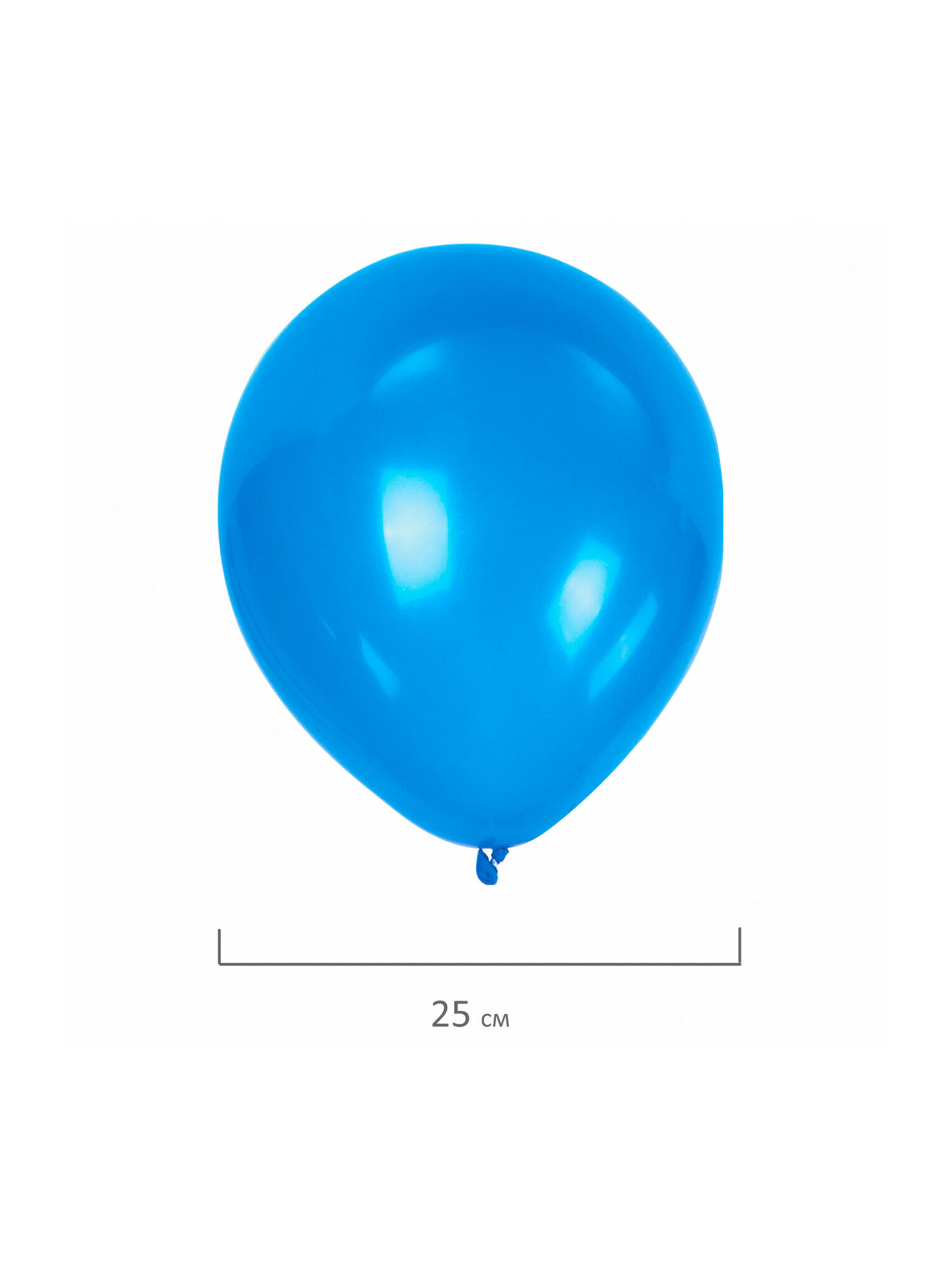 Шары воздушные Золотая сказка 50 штук синие - фото 5